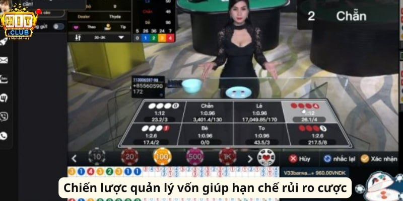Chiến lược quản lý vốn giúp hạn chế rủi ro cược